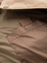 Ombre Clothing Férfi steppelt hosszú kabát nagy zsebekkel Ombre Ruházat