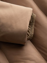 Ombre Clothing Férfi steppelt hosszú kabát nagy zsebekkel Ombre Ruházat