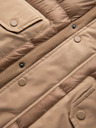 Ombre Clothing Férfi steppelt hosszú kabát nagy zsebekkel Ombre Ruházat
