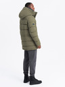 Ombre Clothing Férfi szabadtéri hosszú parka dzseki Ombre ruházat