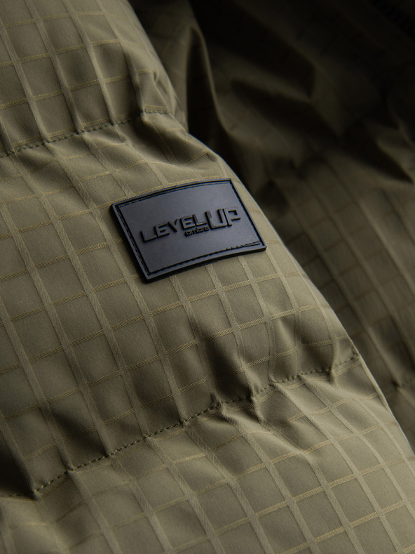 Ombre Clothing Férfi szabadtéri hosszú parka dzseki Ombre ruházat