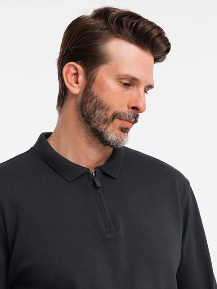 Ombre Clothing Férfi hosszú ujjú póló póló Ombre ruházat