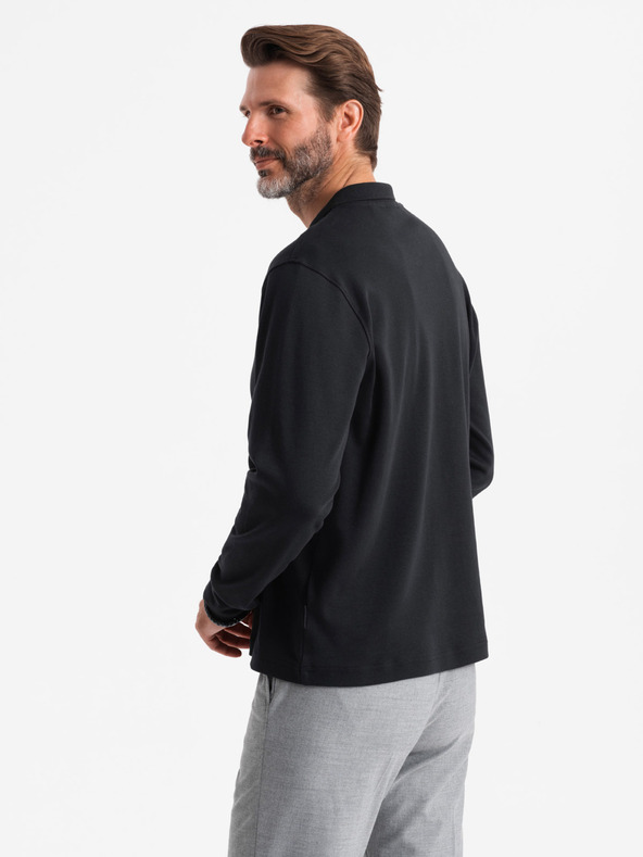 Ombre Clothing Férfi hosszú ujjú póló póló Ombre ruházat