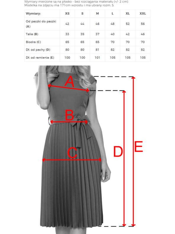numoco Numoco Klasszikus pántos rövid ujjú ruha övvel