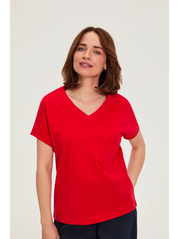 Moodo Pamut blúz piros Moodo