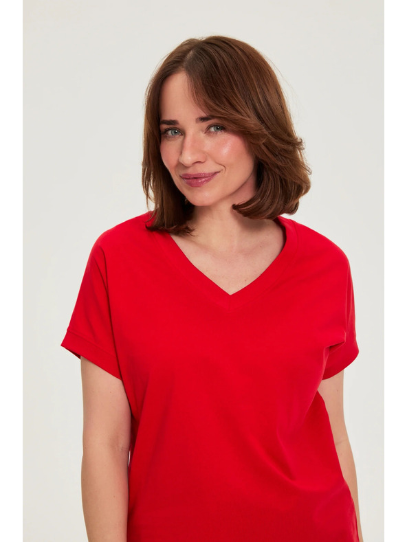 Moodo Pamut blúz piros Moodo