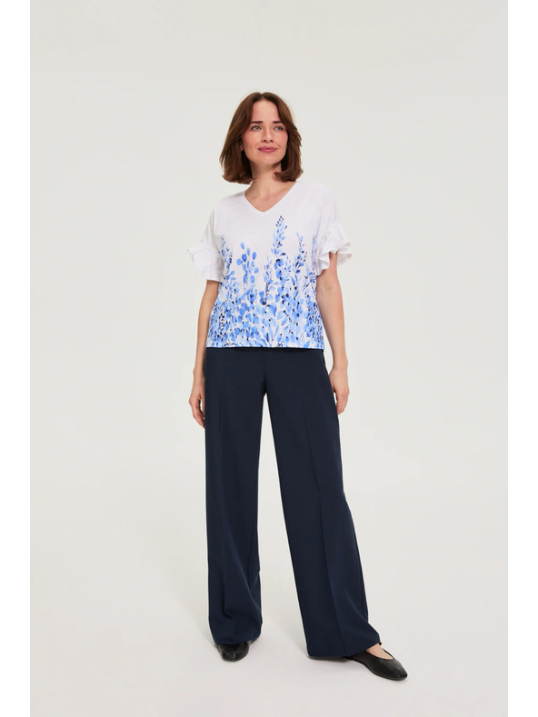 Moodo Nyomott blúz fehér Moodo