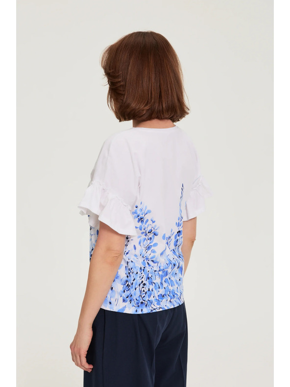 Moodo Nyomott blúz fehér Moodo