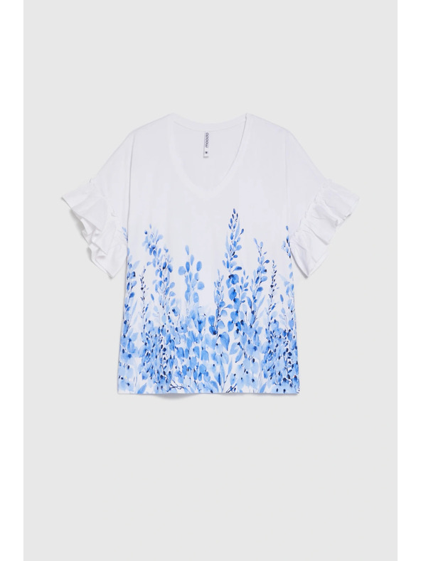 Moodo Nyomott blúz fehér Moodo