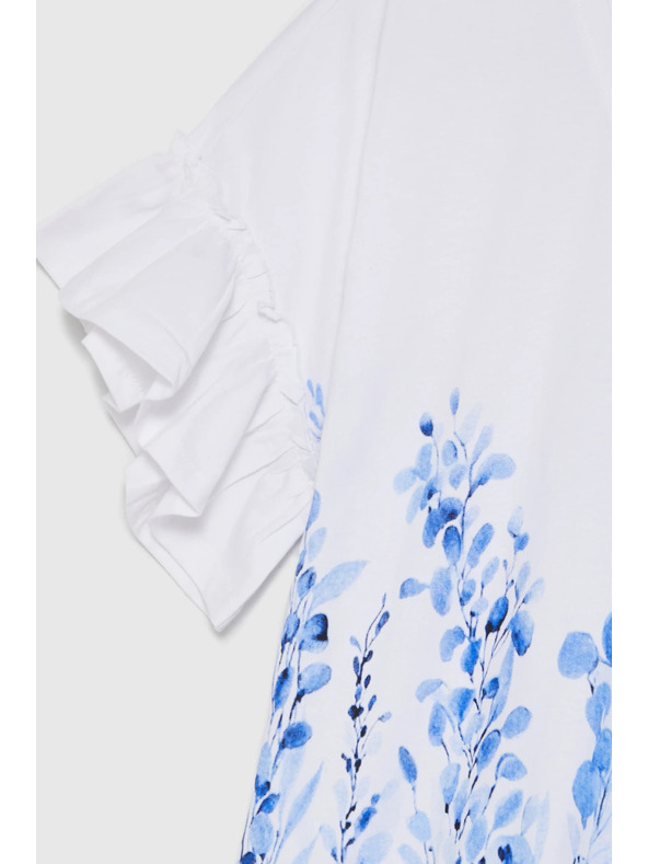 Moodo Nyomott blúz fehér Moodo