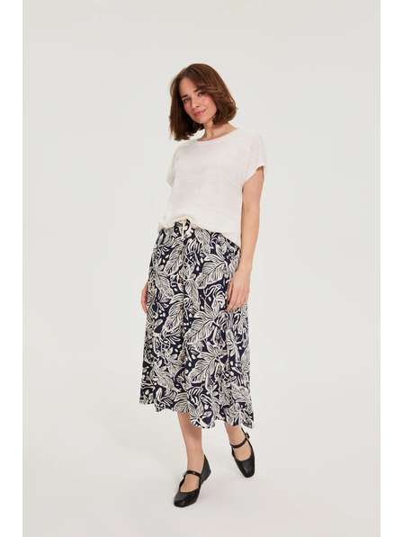 Moodo Viszkóz szoknya sötétkék Moodo