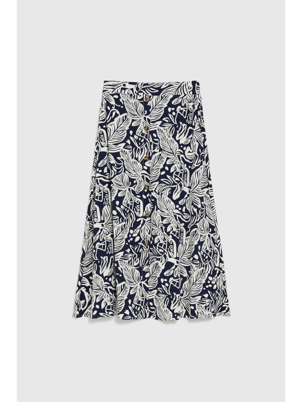 Moodo Viszkóz szoknya sötétkék Moodo