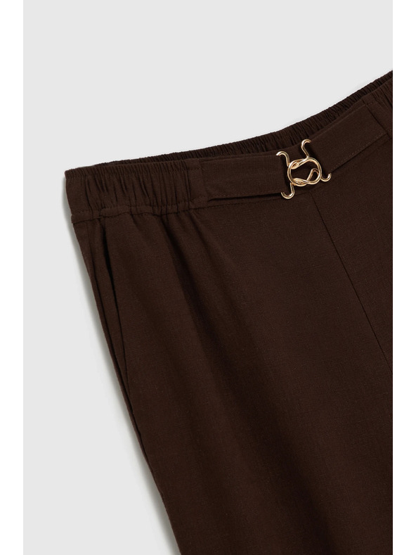 Moodo Lenvegyület nadrág barna Moodo