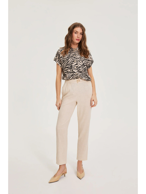 Moodo Lenvegyület nadrág bézs Moodo