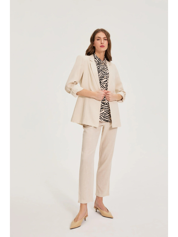 Moodo Lenvegyület nadrág bézs Moodo