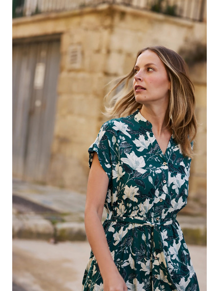 Moodo Viszkóz ruha zöld Moodo