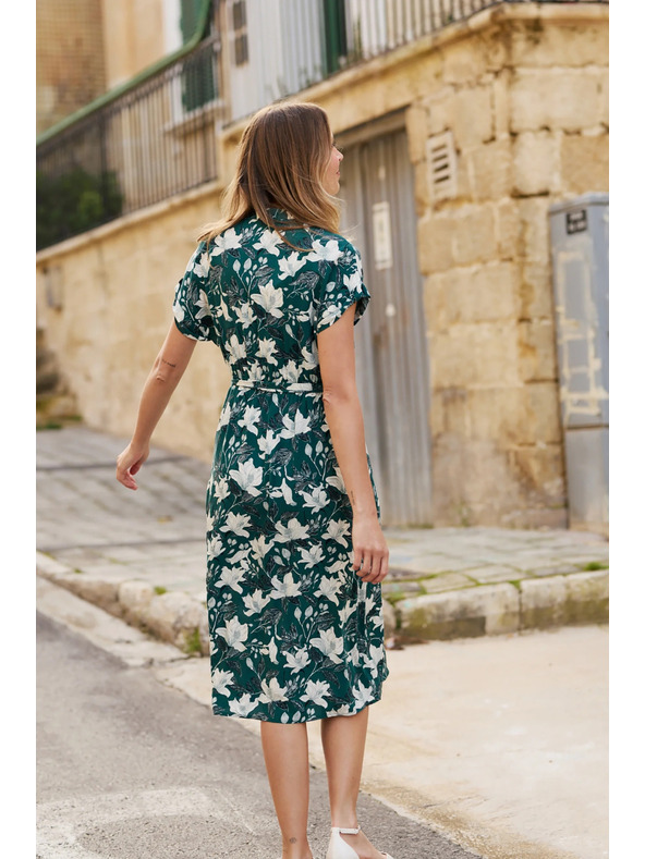 Moodo Viszkóz ruha zöld Moodo