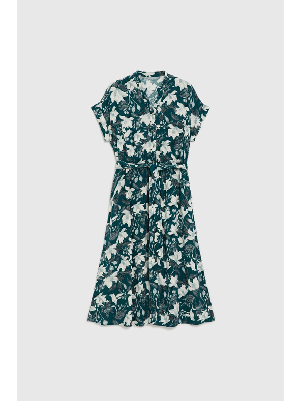 Moodo Viszkóz ruha zöld Moodo