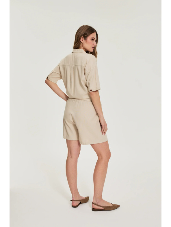 Moodo Rövidnadrág öv részlettel bézs Moodo