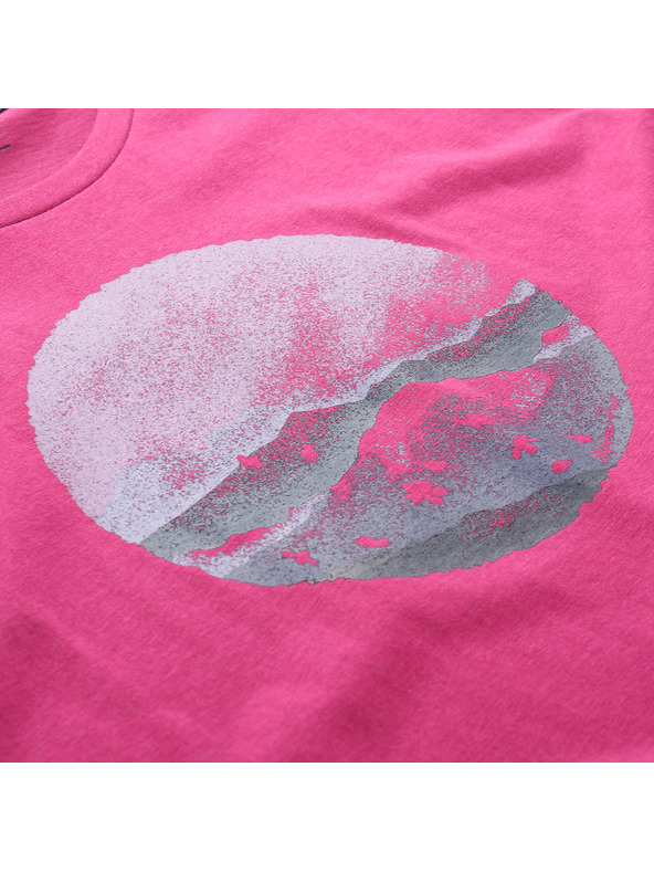 ALPINE PRO Női nem gyűrödő anyagú póló ALPINE PRO OMBA 2 fuchsia red varianta pb