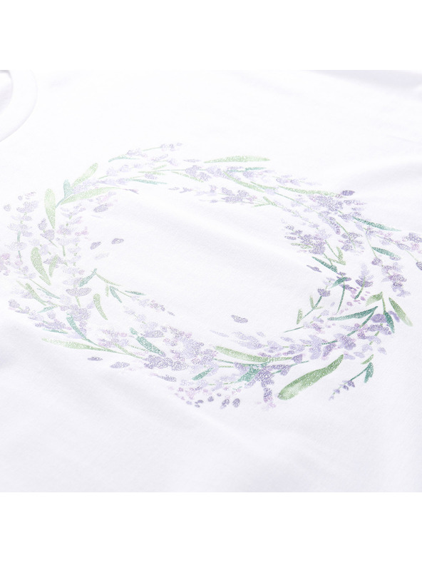 ALPINE PRO Női nem gyűrödő anyagú póló ALPINE PRO OMBA 2 white varianta pa