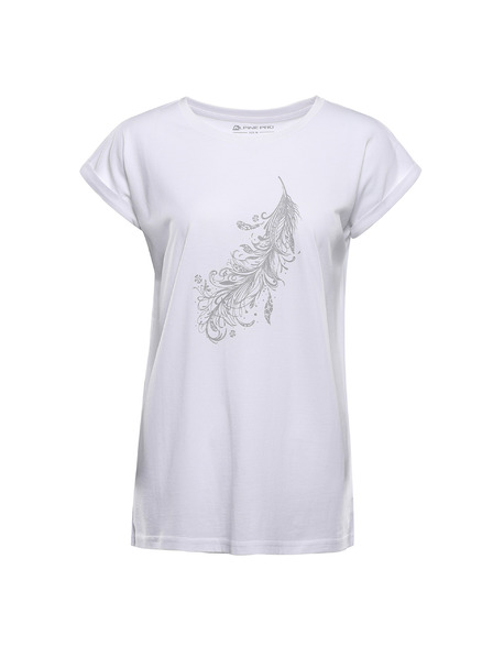 ALPINE PRO Női nem gyűrödő anyagú póló ALPINE PRO OMBA 2 white varianta pc