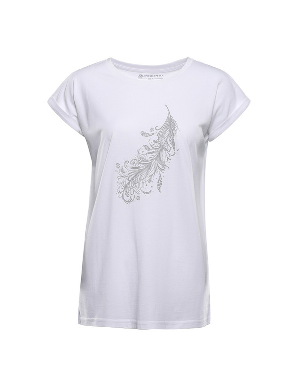 ALPINE PRO Női nem gyűrödő anyagú póló ALPINE PRO OMBA 2 white varianta pc