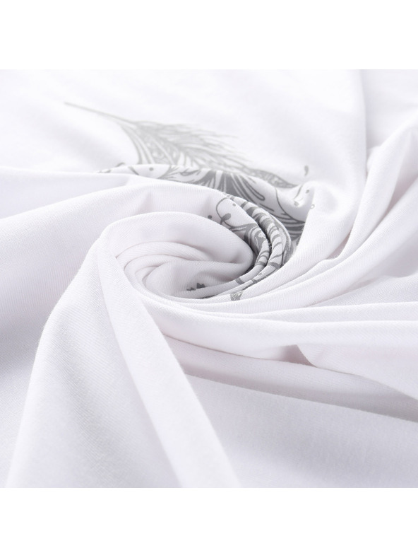 ALPINE PRO Női nem gyűrödő anyagú póló ALPINE PRO OMBA 2 white varianta pc