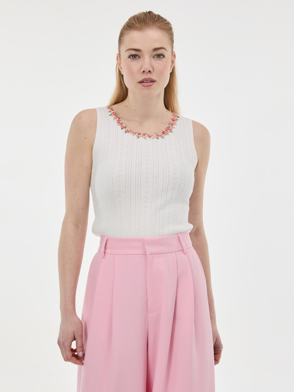 Orsay ORSAY Fehér női trikó applikációval