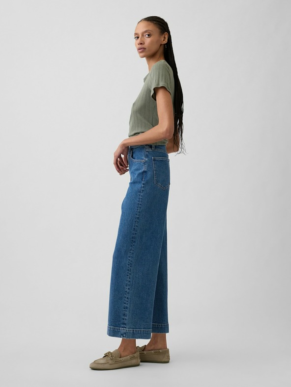 GAP High Rise wide-leg cropped farmernadrág GAP