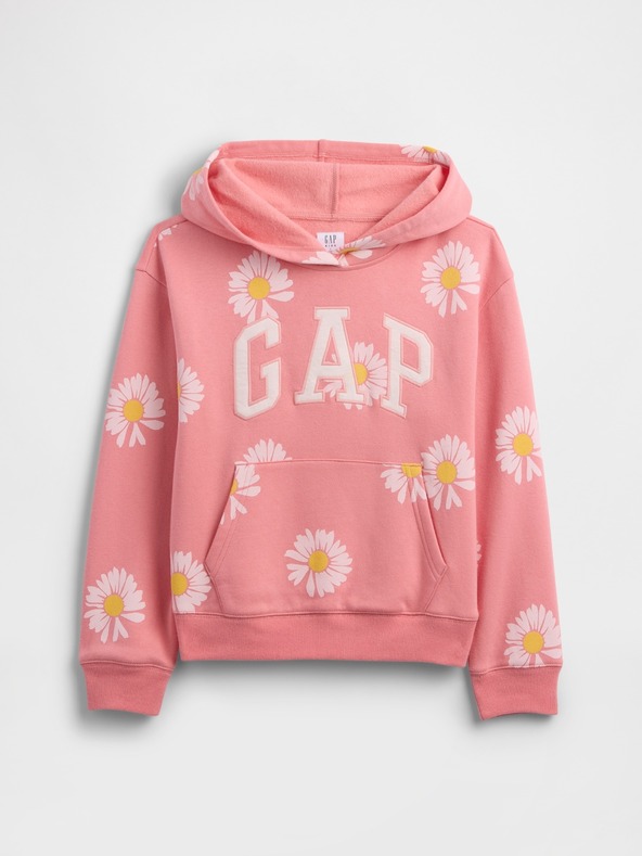 GAP Gyerek pulóver logóval és fleece béléssel GAP