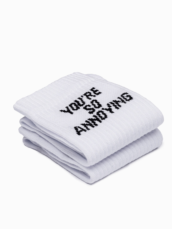 Ombre Clothing Férfi zokni - fehér U152 Ombre Clothing