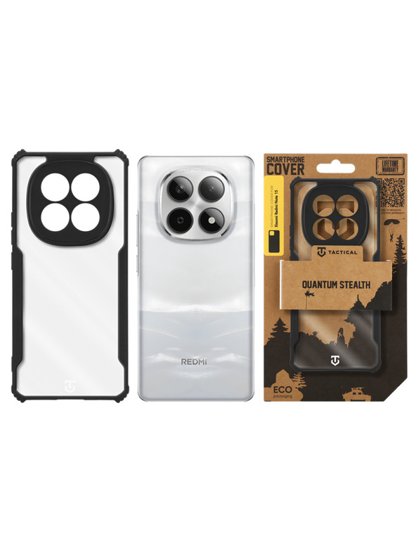 Tactical Tactical Quantum Stealth Tok Xiaomi Redmi Note 15 5G-hez Clear/Black