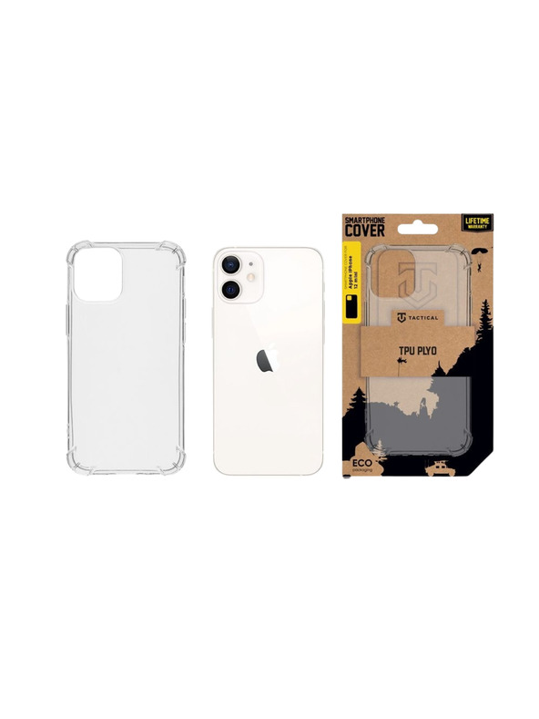 Tactical Tactical TPU Plyo Tok az Apple iPhone 12 Mini Transparent számára