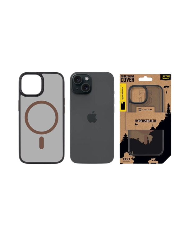 Tactical Tactical MagForce Hyperstealth 2.0 Tok Apple iPhone 15 Black/Moucha Moose