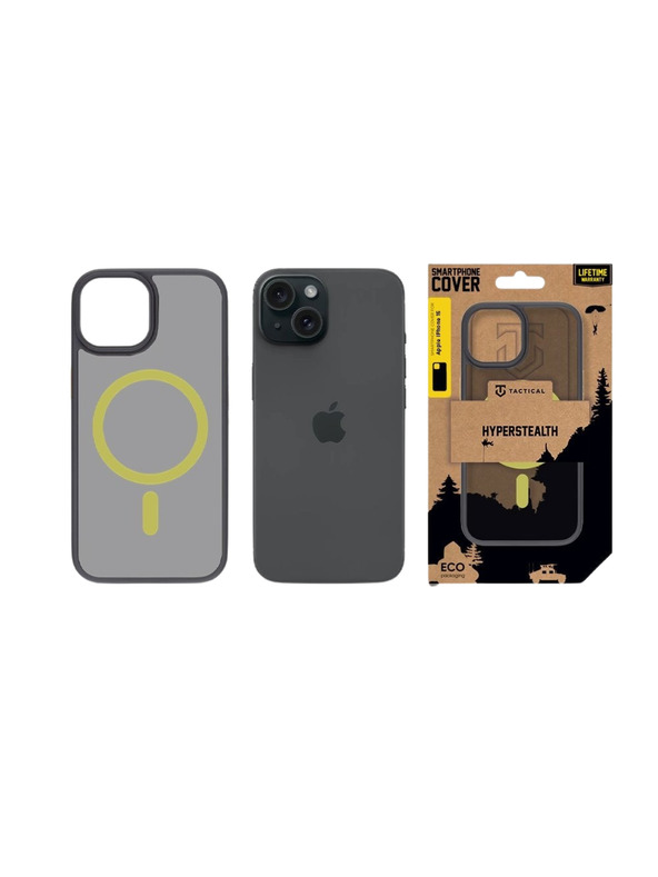 Tactical Tactical MagForce Hyperstealth 2.0 Tok Apple iPhone 15 Black/Yellow