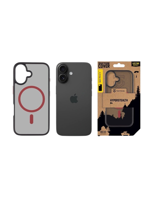Tactical Tactical MagForce Hyperstealth 2.0 Tok az Apple iPhone 16 számára Black/Red