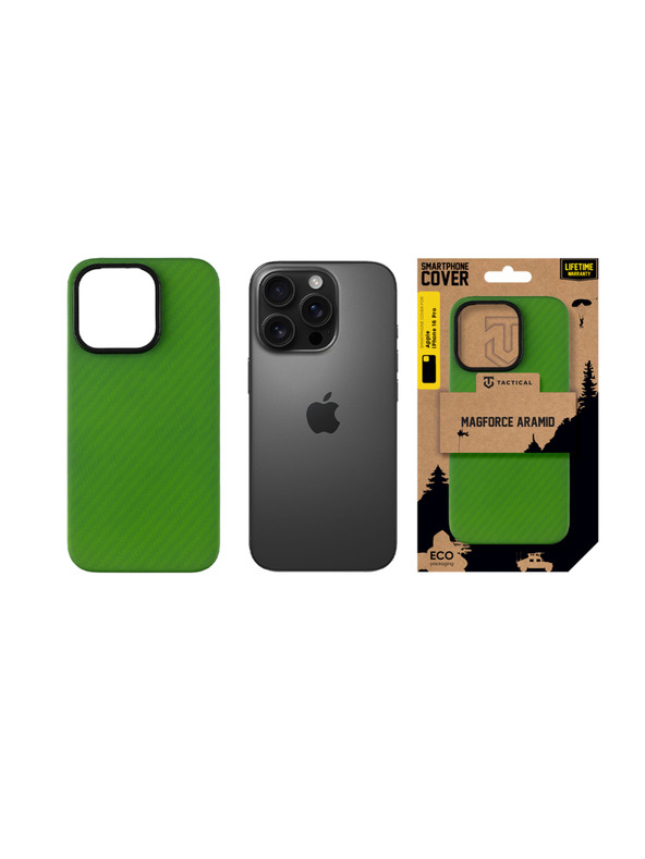 Tactical Tactical MagForce Aramid Tok Apple iPhone 16 Pro Green Toad