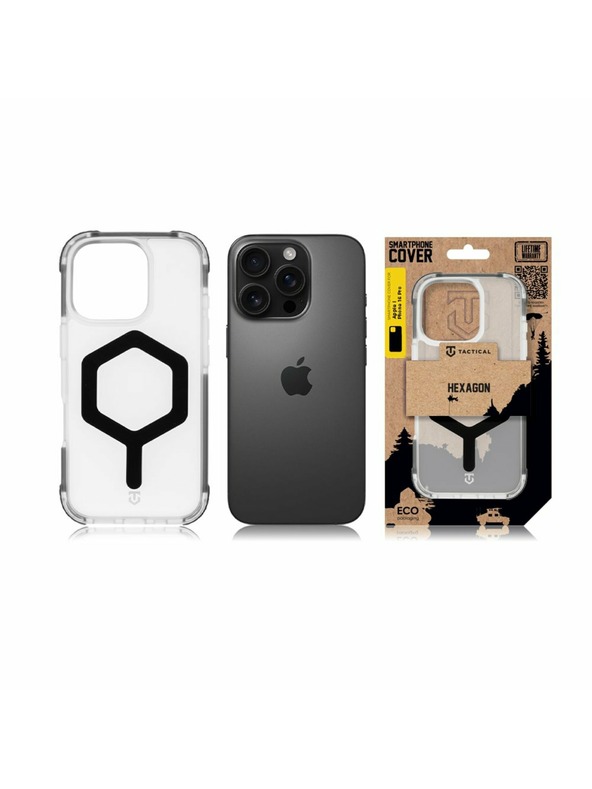 Tactical Tactical MagForce Hexagon Tok Apple iPhone 16 Pro számára T-Black