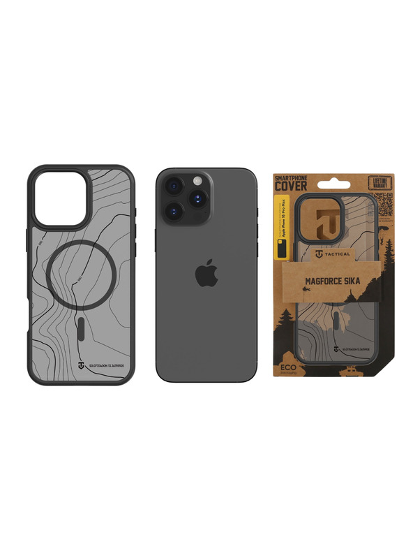 Tactical Tactical MagForce Hyperstealth Sika Tok Apple iPhone 16 Pro Max számára Asphalt