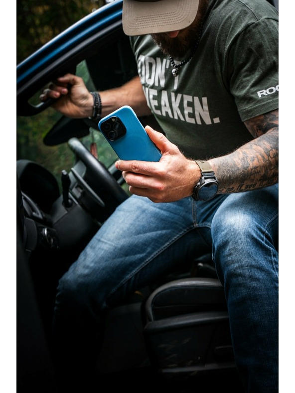 Tactical Tactical MagForce Aramid Tok Apple iPhone 16 Pro Max számára Blue Jay