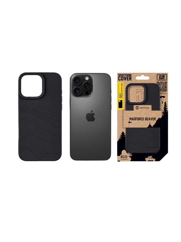 Tactical Tactical MagForce Beaver Tok Apple iPhone 16 Pro Max számára Asphalt