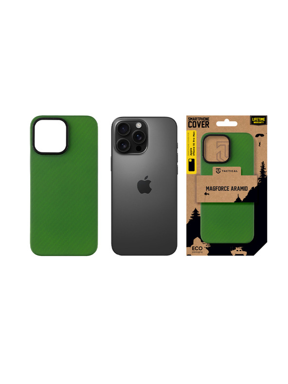 Tactical Tactical MagForce Aramid Tok Apple iPhone 16 Pro Max-hoz Green Toad