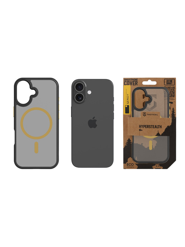 Tactical Tactical MagForce Hyperstealth 2.0 Tok Apple iPhone 17-hez Black/Yellow