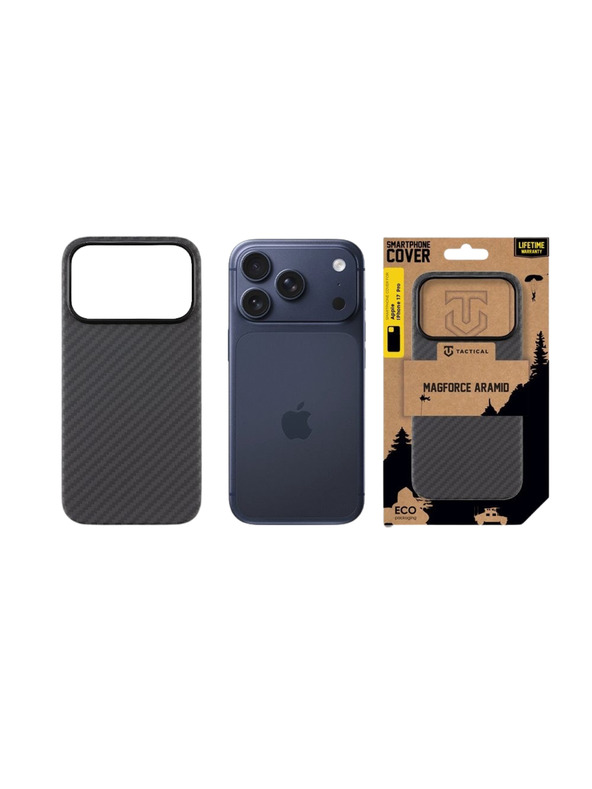 Tactical Tactical MagForce Aramid Tok Apple iPhone 17 Pro számára Black