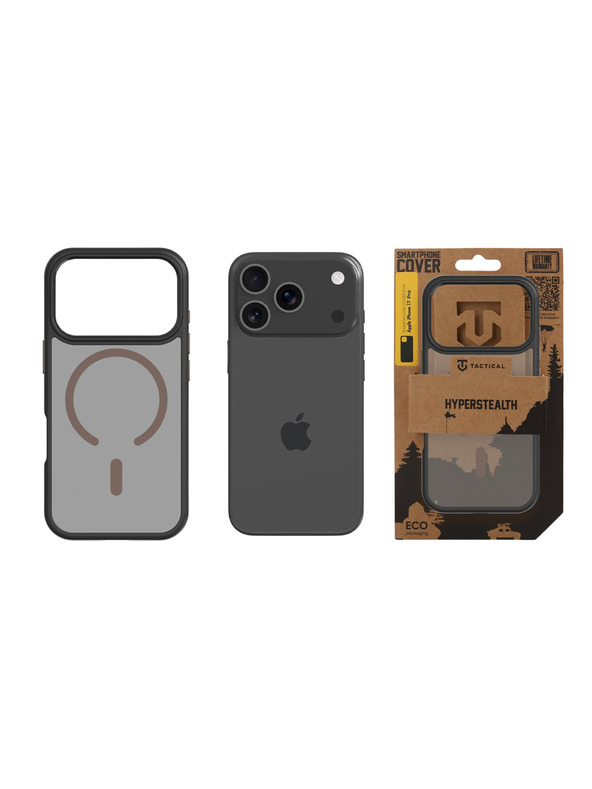 Tactical Tactical MagForce Hyperstealth 2.0 Tok Apple iPhone 17 Pro számára Black/Moucha Moose