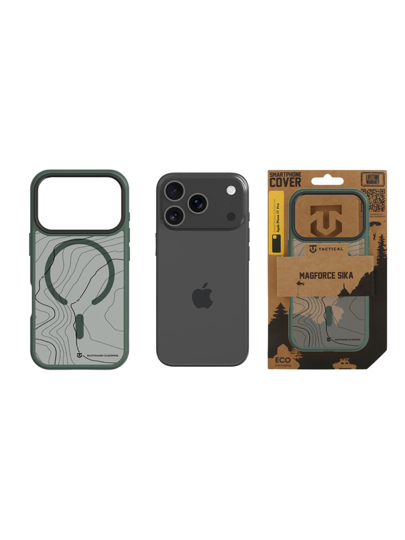 Tactical Tactical MagForce Hyperstealth Sika Tok Apple iPhone 17 Pro számára Forest Green