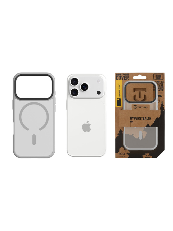 Tactical Tactical MagForce Hyperstealth Tok Apple iPhone 17 Pro számára Light Grey