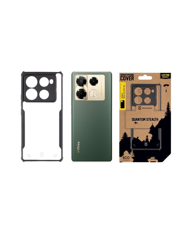 Tactical Tactical Quantum Stealth Védőtok Infinix Note 40 Pro 4G Clear/Black