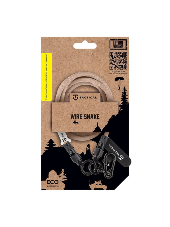 Tactical Tactical Wire Snake USB-C 1,2m Moucha Moose